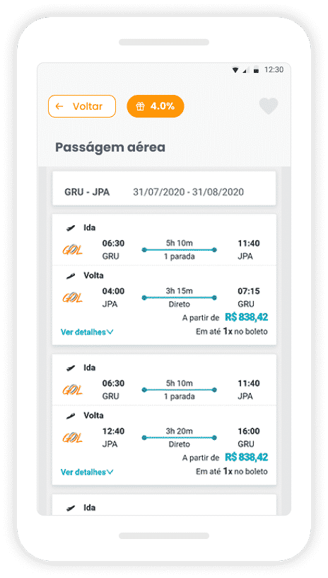 Passagens Aéreas: diversos destinos em até 12x