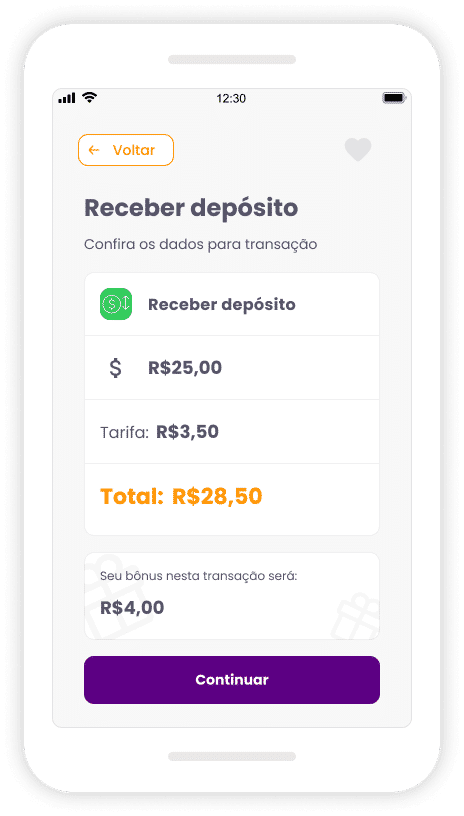 Comece a receber depósitos no seu negócio